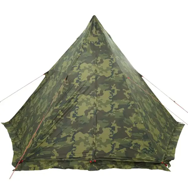 Veekindel kamuflaaž peretelk 6 inimesele, tipi-kujuline verandaga, 408 x 350 x 240 cm – 10