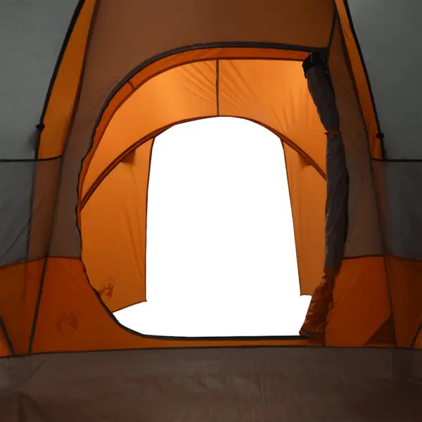 Veekindel kuppel-peretelk 6 inimesele, hall ja oranž, PU-kattega 185T polüester, 375 x 225 x 176 cm – 10