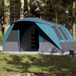 Veekindel sinine tunneltelk peredele, 7 inimesele, 3 magamistoaga, 470 x 435 x 210 cm