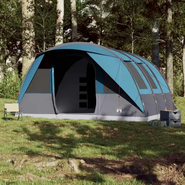 Veekindel sinine tunneltelk peredele, 7 inimesele, 3 magamistoaga, 470 x 435 x 210 cm – 3