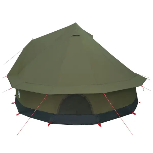 Peretelk 8 inimesele, armeeroheline, veekindel 185T polüester, 410 x 410 x 248 cm - 4