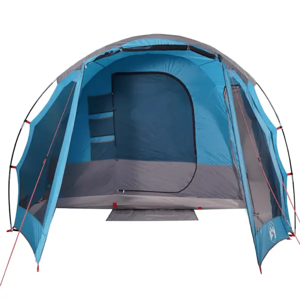 Peretelk 8 inimesele, sinine veekindel tunneltelk verandaga, 625 x 310 x 200/205 cm – 7