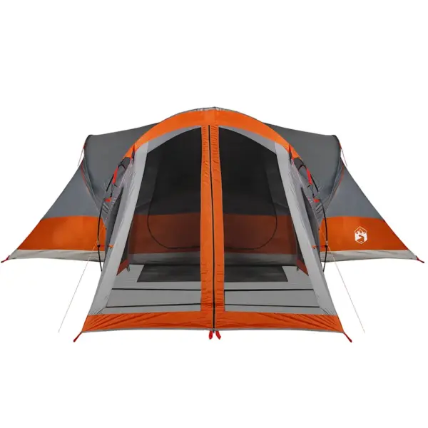 Veekindel peretelk 8 inimesele, tipi stiilis, hall ja oranž, 490 x 459 x 196 cm – 6