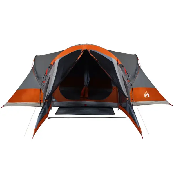Veekindel peretelk 8 inimesele, tipi stiilis, hall ja oranž, 490 x 459 x 196 cm – 7