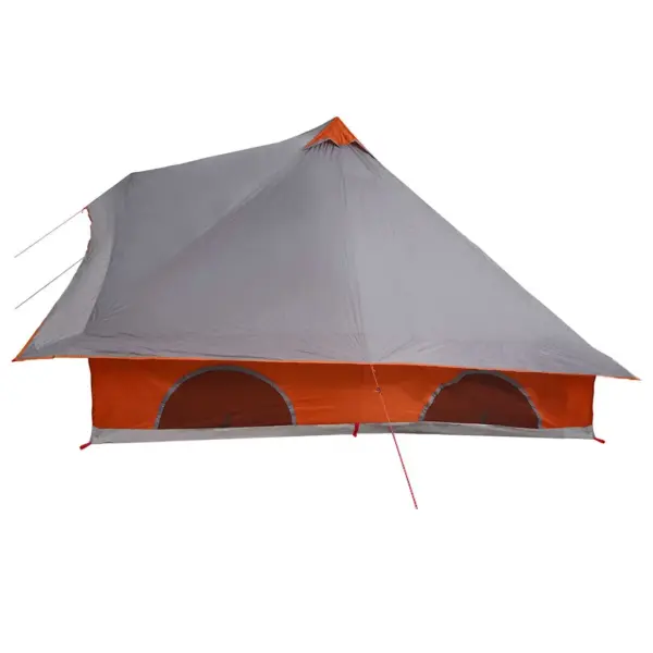 8-kohaline tipi-stiilis peretelk katusega, hall ja oranž, taft, 358 x 296 x 258 cm – 5