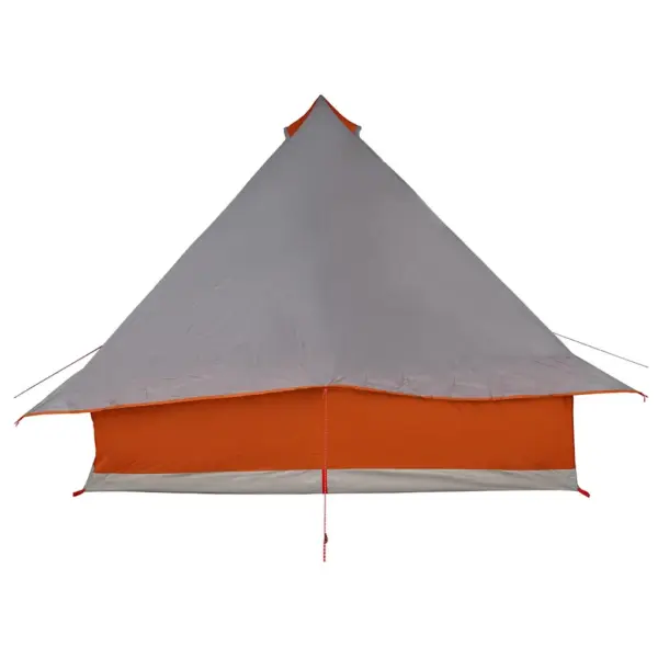 8-kohaline tipi-stiilis peretelk katusega, hall ja oranž, taft, 358 x 296 x 258 cm – 6