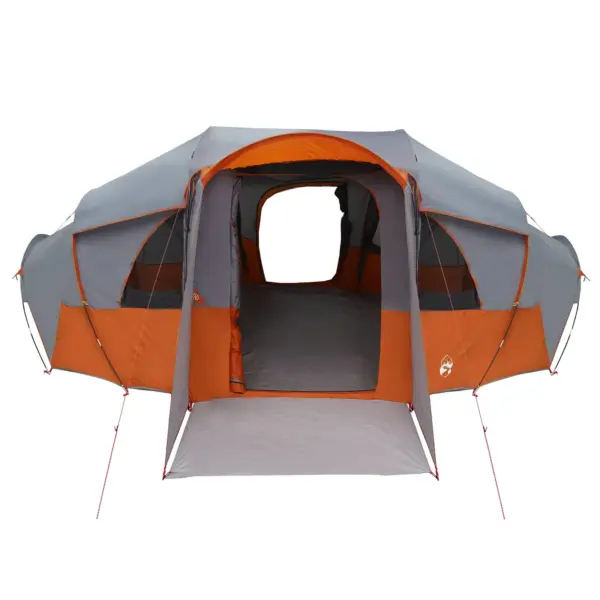 Peretelk tunnelkonstruktsiooniga vihmakattega, veekindel, hall/oranž, 10 inimesele, 580 x 307 x 208 cm – 3