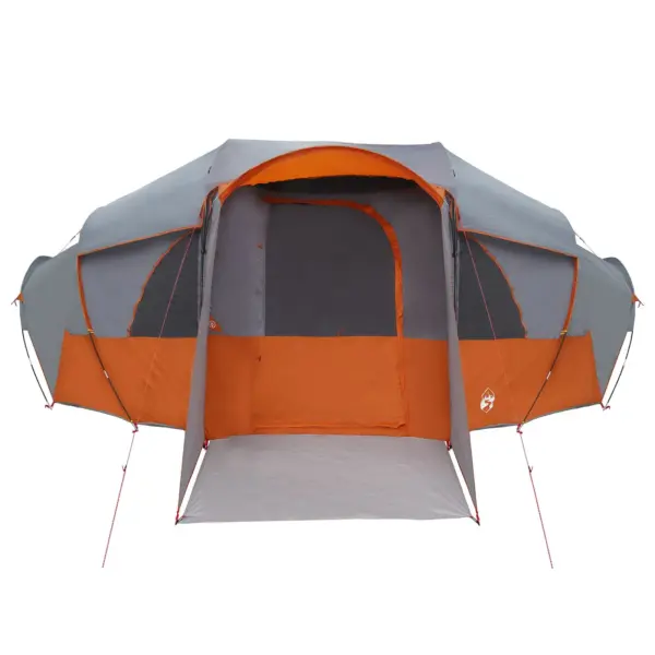 Peretelk tunnelkonstruktsiooniga vihmakattega, veekindel, hall/oranž, 10 inimesele, 580 x 307 x 208 cm – 4