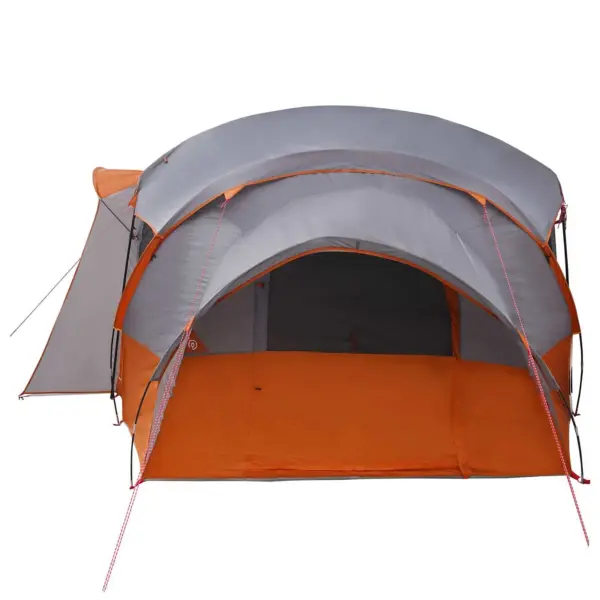 Peretelk tunnelkonstruktsiooniga vihmakattega, veekindel, hall/oranž, 10 inimesele, 580 x 307 x 208 cm – 5