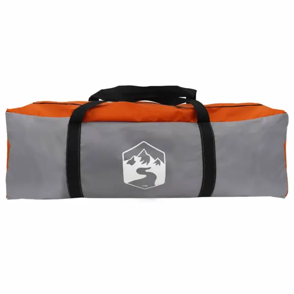 Peretelk tunnelkonstruktsiooniga vihmakattega, veekindel, hall/oranž, 10 inimesele, 580 x 307 x 208 cm – 6