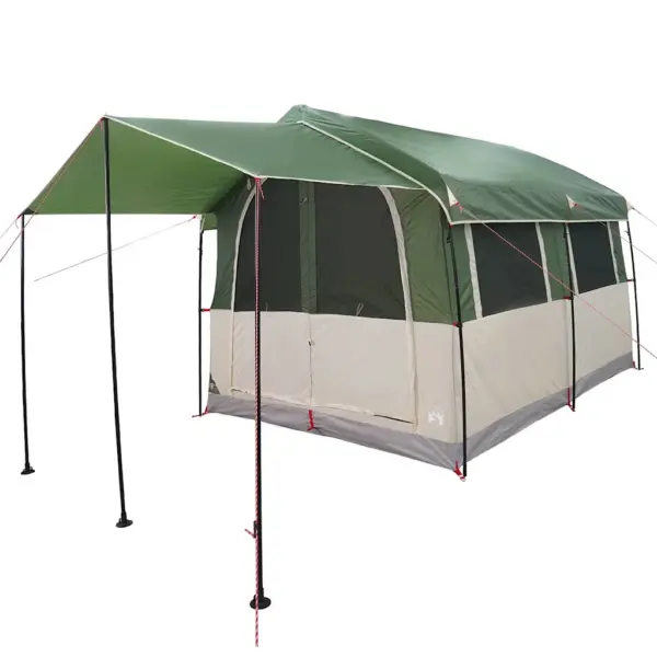 Veekindel peretelk verandaga 4 inimesele, roheline-valge, 324 x 255 x 230 cm – 4