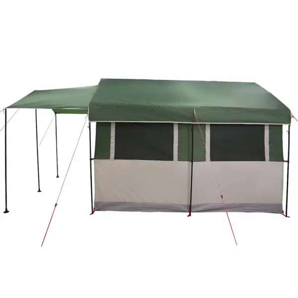Veekindel peretelk verandaga 4 inimesele, roheline-valge, 324 x 255 x 230 cm – 5