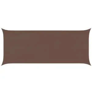 Ristkülikukujuline päikesepuri, pruun, 6 x 2,5 m, 100% Oxford-polüester