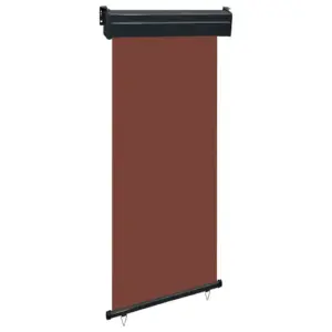 Rõdu külgsein privaatsuse ja tuulekaitsega, pruun, 85 x 250 cm