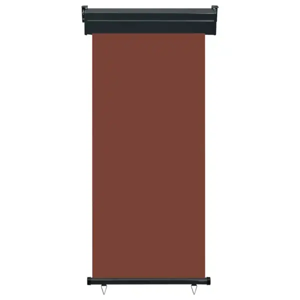 Rõdu külgsein privaatsuse ja tuulekaitsega, pruun, 85 x 250 cm – 2