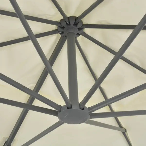 Rippuv aiavari alumiiniumpostiga, liivakarva, 400 x 300 cm – 6