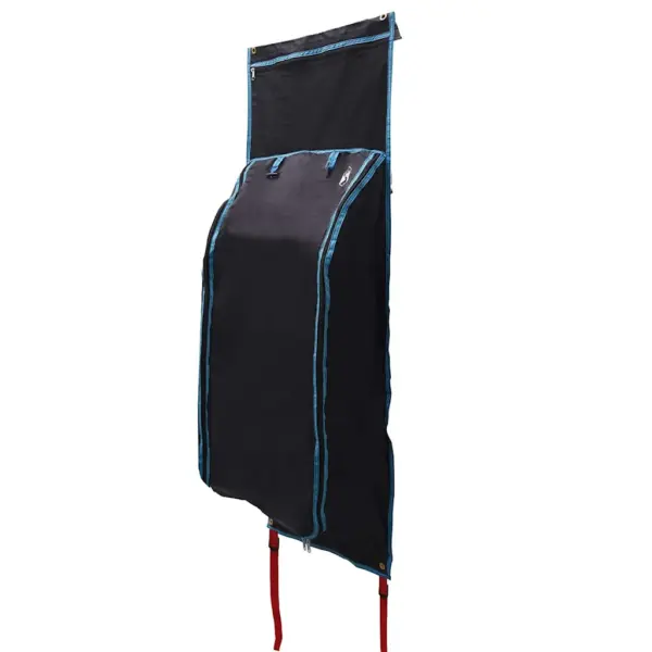 Rippuv matkatarvete hoiukott, must-sinine Oxford, 140 x 40 cm – 2