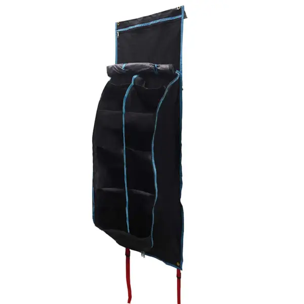 Rippuv matkatarvete hoiukott, must-sinine Oxford, 140 x 40 cm – 13