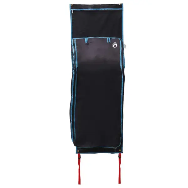 Rippuv matkatarvete hoiukott, must-sinine Oxford, 140 x 40 cm – 6