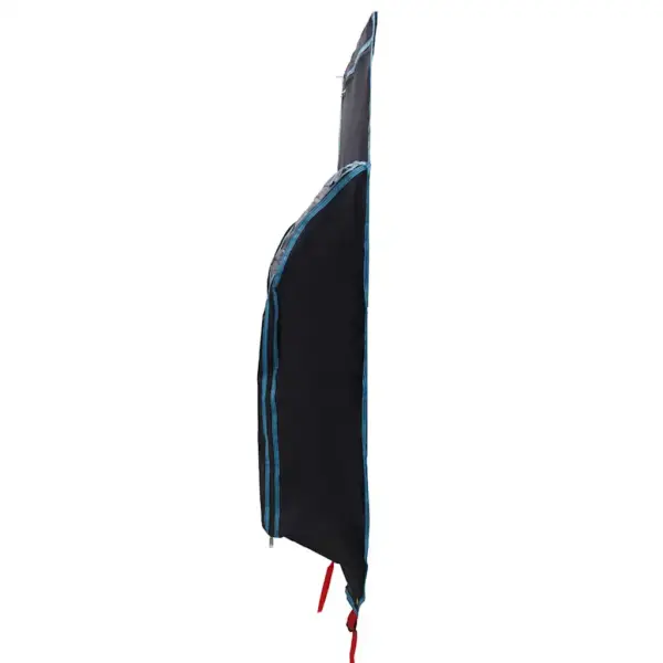 Rippuv matkatarvete hoiukott, must-sinine Oxford, 140 x 40 cm – 7