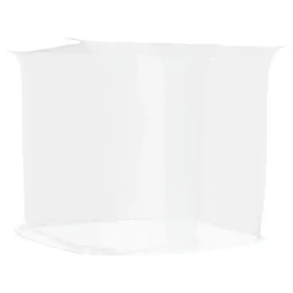 Rippuv sääsevõrk voodile, valge polüester, 220 x 100 x 150 cm, 156 võrguauku – 6