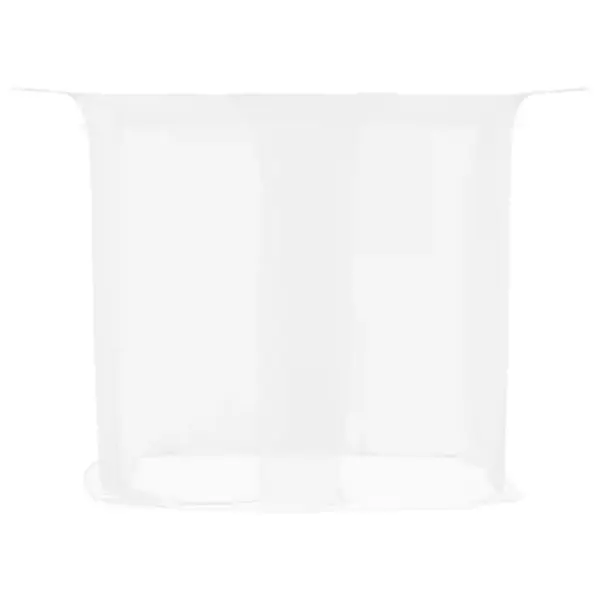 Rippuv ristkülikukujuline sääsevõrk voodile, valge polüester, 220 x 120 x 150 cm – 4
