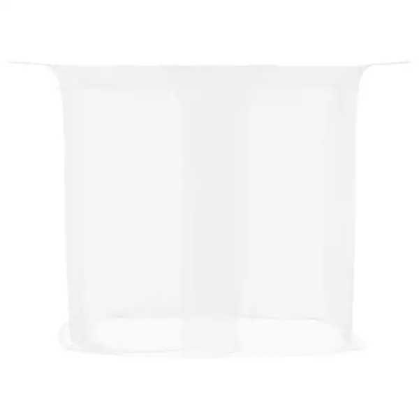 Rippuv sääsevõrk voodile, valge polüester, 156 võrgusilma, 220 x 180 x 180 cm – 4