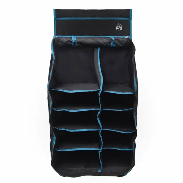 Rippuv telgi korraldaja 10 taskuga, must, Oxford-kangas, 40,5 x 25 x 80 cm – 8