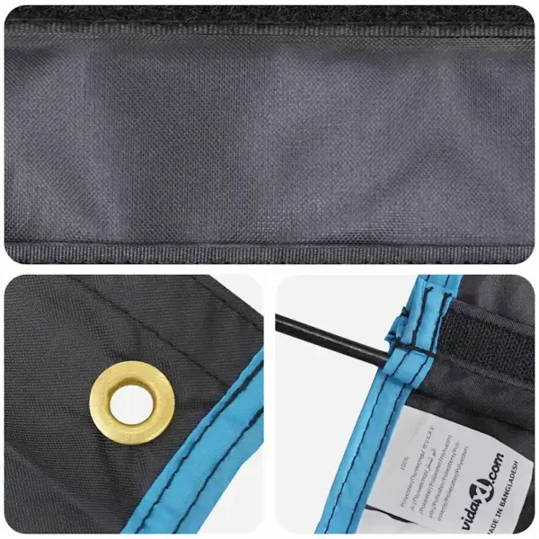 Rippuv telgi korraldaja 10 taskuga, must, Oxford-kangas, 40,5 x 25 x 80 cm – 10