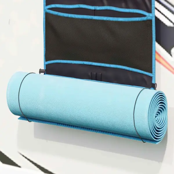 Riputatav välihoiukott telkimiseks, must-sinine, Oxford, 125 x 48 cm – 5