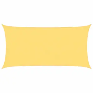 Ristkülikukujuline HDPE päikesepuri, beež, 2 x 4 m
