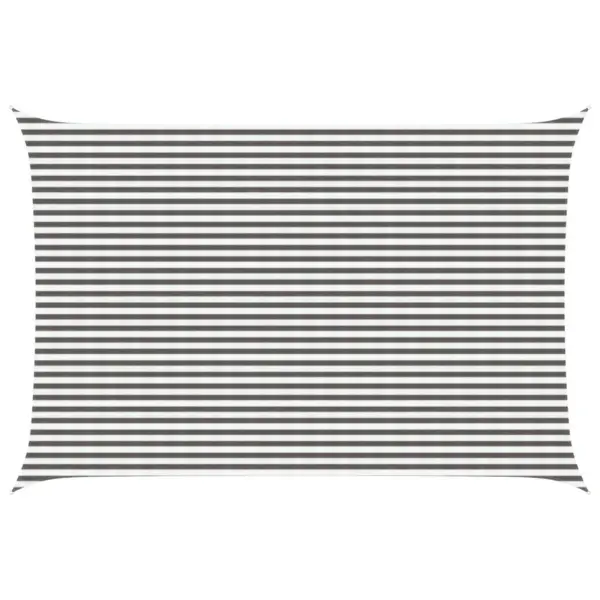 Ristkülikuline HDPE päikesepuri, helehall-valge, 4 x 6 m – 2
