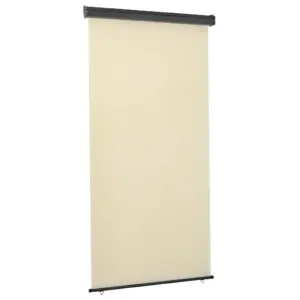 Rõdu külgsein privaatsuse ja tuulekaitse jaoks, 125 x 250 cm, kreemjasvalge
