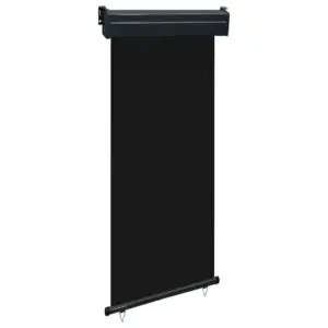 Rõdu vertikaalne külgsein, UV- ja veekindel, must, 85 x 250 cm