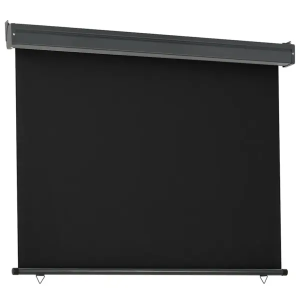 Rõdu külgsein privaatsuseks, UV- ja veekindel, must, 125 x 250 cm – 3
