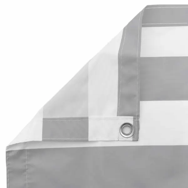 UV- ja veekindel rõdu privaatsuskate, helehall-valge, Oxfordi kangas, 100 x 800 cm - 5