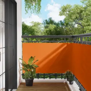 Rõdu privaatsuskate UV- ja veekindel oranž Oxfordi kangas 100 x 200 cm
