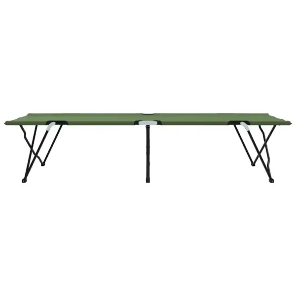 Kokkupandav telgvoodi, roheline Oxford-kangas ja terasraam, 206 x 76 x 47 cm – 6