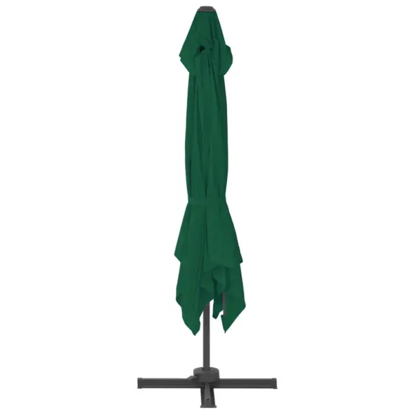 Roheline konsoolpäikesevari ristalusega, alumiinium, 300 x 300 cm – 4