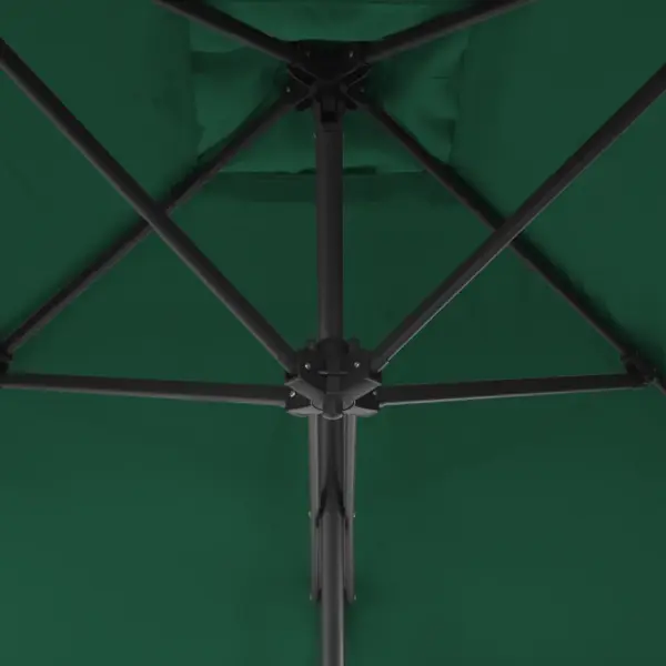Päikesevari teraspostiga, 360° pöörlev, roheline, 250 x 250 cm – 4