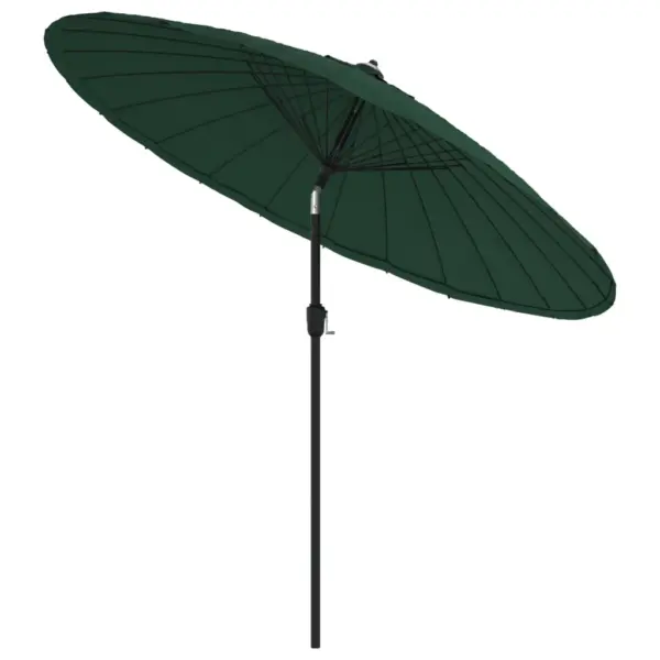 Roheline aia päikesevari alumiiniumpostiga, vändamehhanismiga, 270 cm - 3