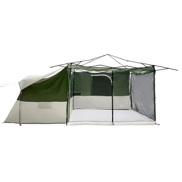 Pere telk varikatusega, roheline, taft, 520 x 520 x 190 cm – 4
