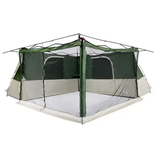 Pere telk varikatusega, roheline, taft, 520 x 520 x 190 cm – 5