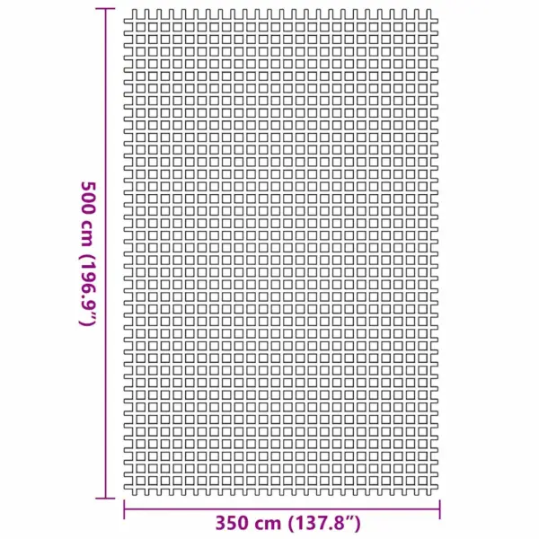 Telgivaip, roheline polüester, 500 x 350 cm – 7