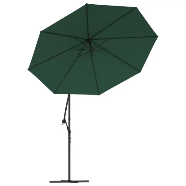 Rippuv päikesevari LED-valgustusega, roheline, 300 cm - 5