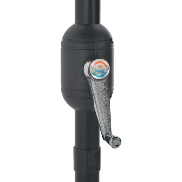 Rõdu poolümar päikesevari vändaga, roheline, alumiiniumpostiga, 300 x 155 cm - 7
