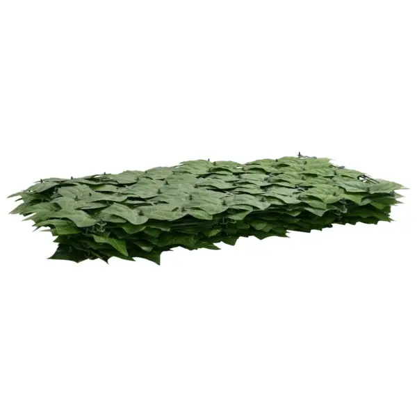 Rõdu privaatsusekraan lehtedega, roheline, 500 x 75 cm – 2