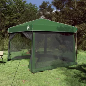 Telgikomplekt katusega, 2-osaline, roheline, 546 x 303 x 251 cm