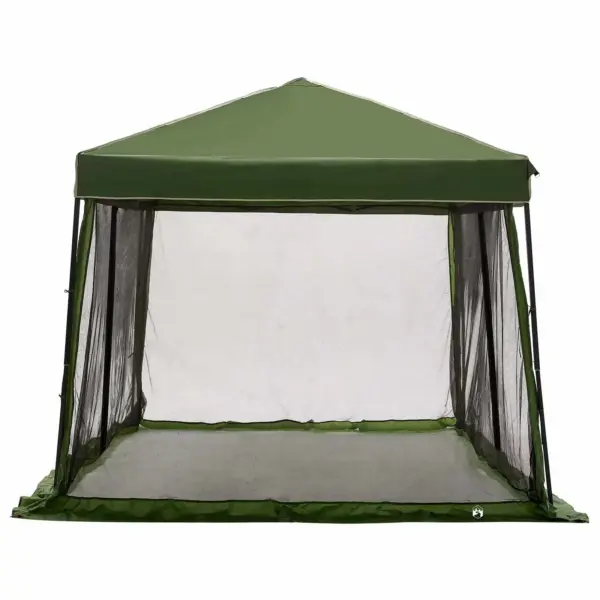 Telgikomplekt katusega, 2-osaline, roheline, 546 x 303 x 251 cm - 9