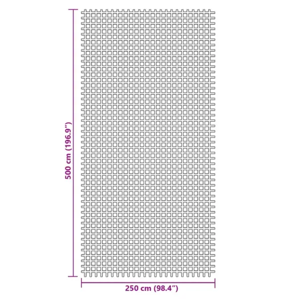 Libisemiskindel telgivaip telgi ja haagissuvila varikatuse alla, roheline, PVC-vahtkattega polüestervõrk, 2,5 x 5 m – 7